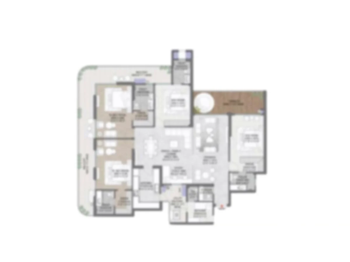 Trump Tower Noida 4 bhk Floor Plan